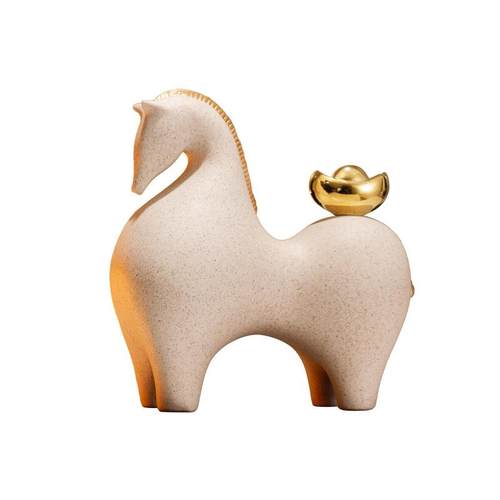 新中式创意马摆件办公室老板桌面装饰摆件客厅电视柜酒柜玄关礼品