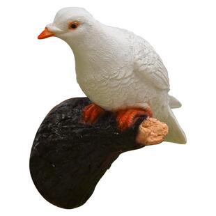 小区园林景观雕塑户外庭院花园装饰摆件树脂仿真鸽子挂件树上挂饰