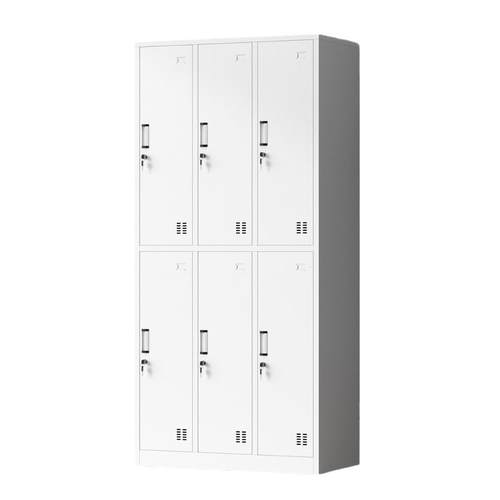钢制员工六门更衣柜4门储物柜带锁工厂鞋柜宿舍换衣柜6门铁皮柜子