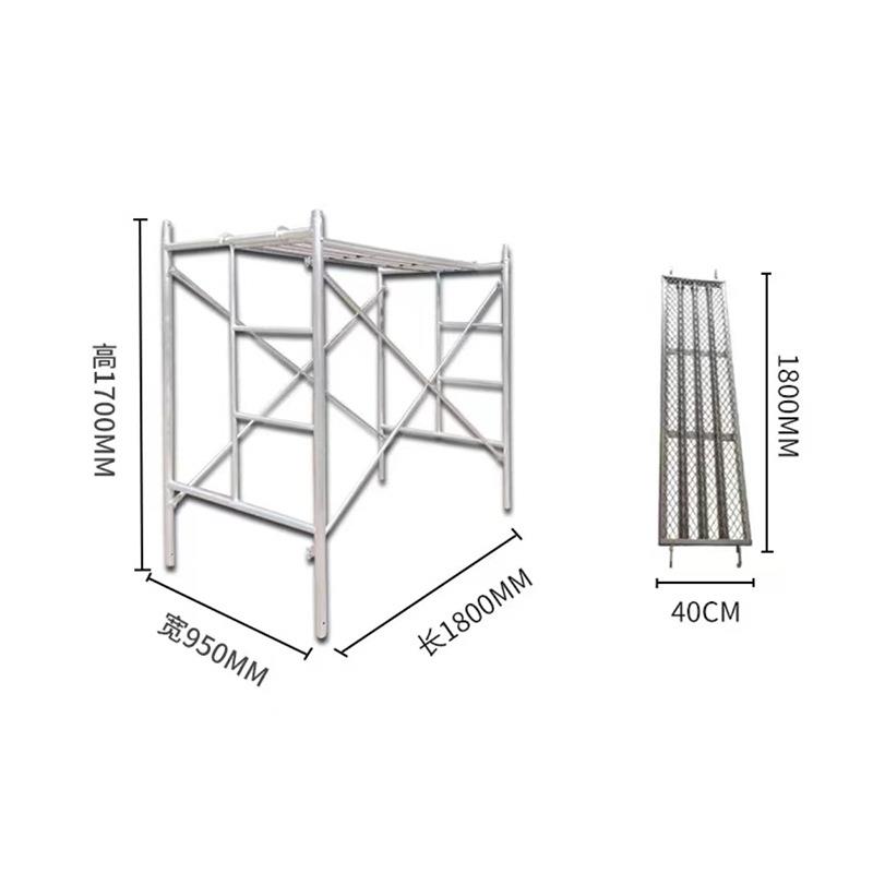 脚手架门型架家用活动架钢管架建筑室外工地龙门架手脚架加厚