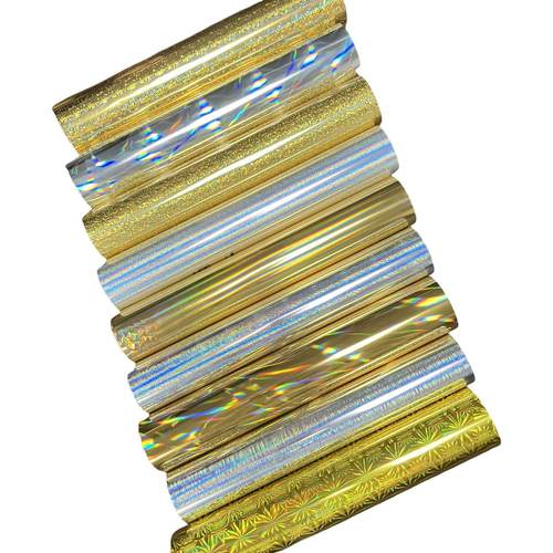 电化铝金银色彩色镭射烫金膜烫印箔纸张塑料通用烫金纸现货