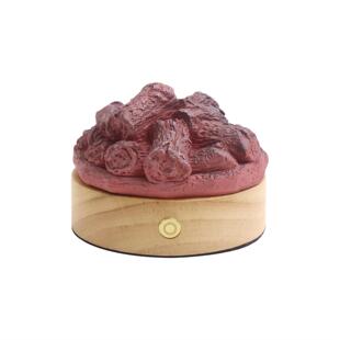 5V可充电创意篝火桌面摆件小夜灯树脂火焰氛围灯充电家居装饰摆件