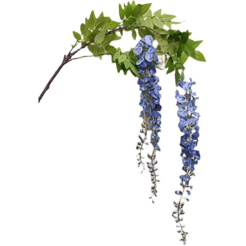 优质大支绢花花仿真豆花藤垂挂造景大绢花吊顶装饰垂挂花卉花