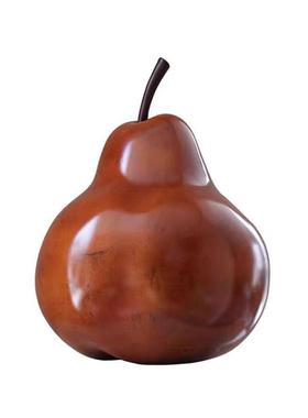 中古风高级感大梨子摆件样板间办公室客厅书房卧室家居艺术装饰品