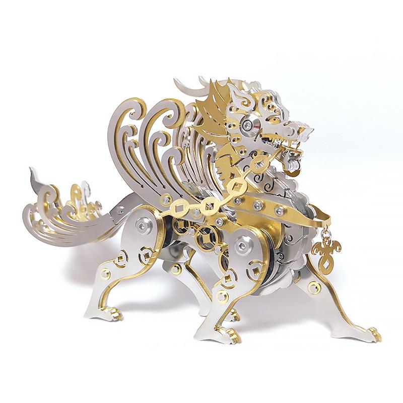 貔貅Plus厂家拼图金属机械组装儿童拼装玩具机械拼图