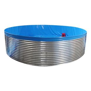 供2.85应米高度养水产养高殖池镀锌板水池帆布鱼池养殖池2.密度殖