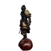 檀木雕刻黑桌神开黑话孙悟空手办工艺品直圣播爆款 实木齐天大面摆