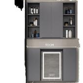 实木挂能智推拉折叠凤风水镜单独镜纳柜卫生间收储物柜化妆镜墙式