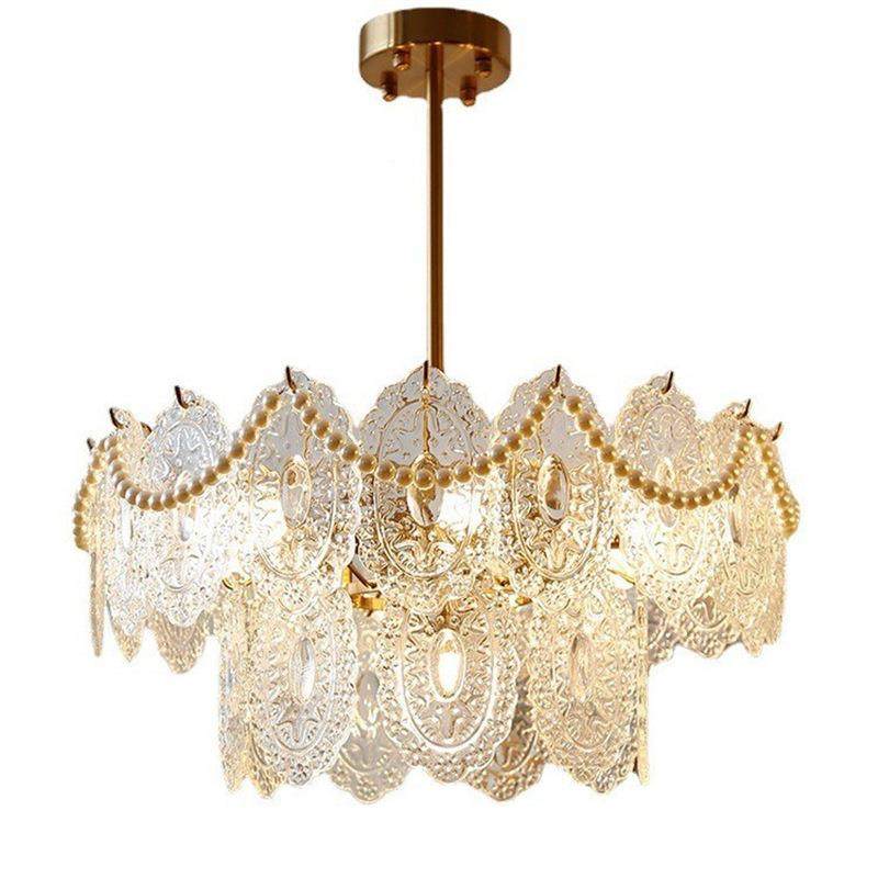 法式轻奢671网红璃珍玻珠衣吊间灯美式餐厅卧室客厅帽间设计师样,家装灯饰光源,智能吊灯,淘宝优惠券,粉丝福利购,淘宝优惠卷