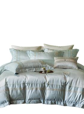 高YF251202端欧式时尚高贡被密提花四件套缎套床单现精代轻奢主卧