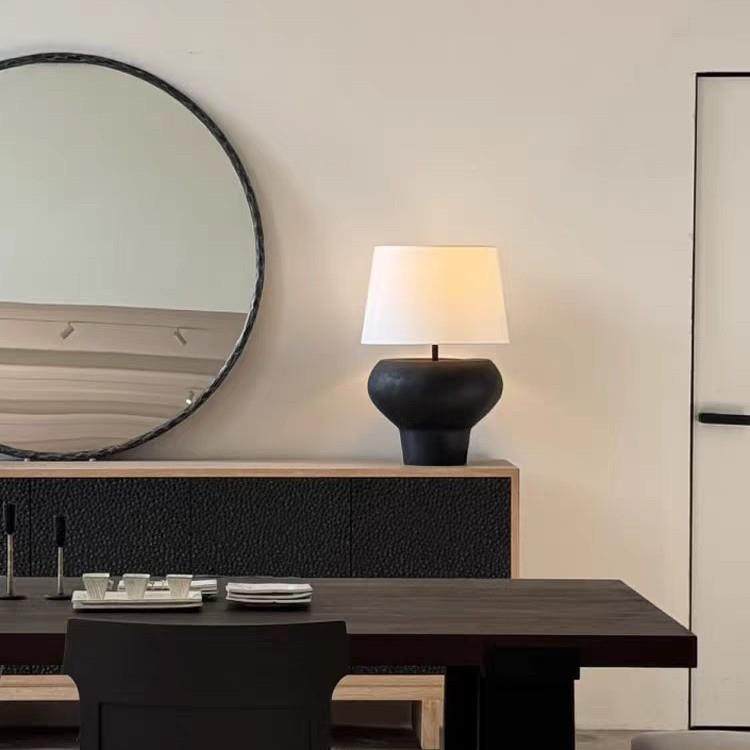 日泉陶瓷19式侘寂风陶瓷台罐灯新式中式复古设计师室民宿酒客店厅,家装灯饰光源,装饰台灯,淘宝优惠券,粉丝福利购,淘宝优惠卷