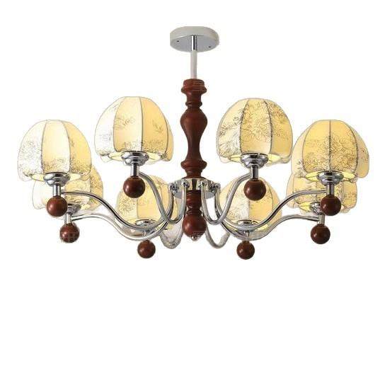 法式复古中南洋桃风胡木色餐桌836灯式侘寂风中古床头灯布艺餐厅,家装灯饰光源,智能吊灯,淘宝优惠券,粉丝福利购,淘宝优惠卷