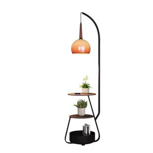 落地灯786中古风卧室钓床头一柜体柚子灯客厅沙感发旁氛围茶几鱼