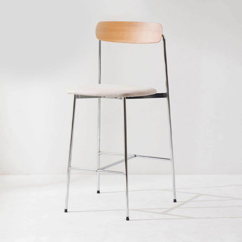 HX8655H6CM）北欧吧台椅家靠背5高脚凳轻奢中用古吧台凳铁（艺咖,商业/办公家具,酒吧椅,淘宝优惠券,粉丝福利购,淘宝优惠卷