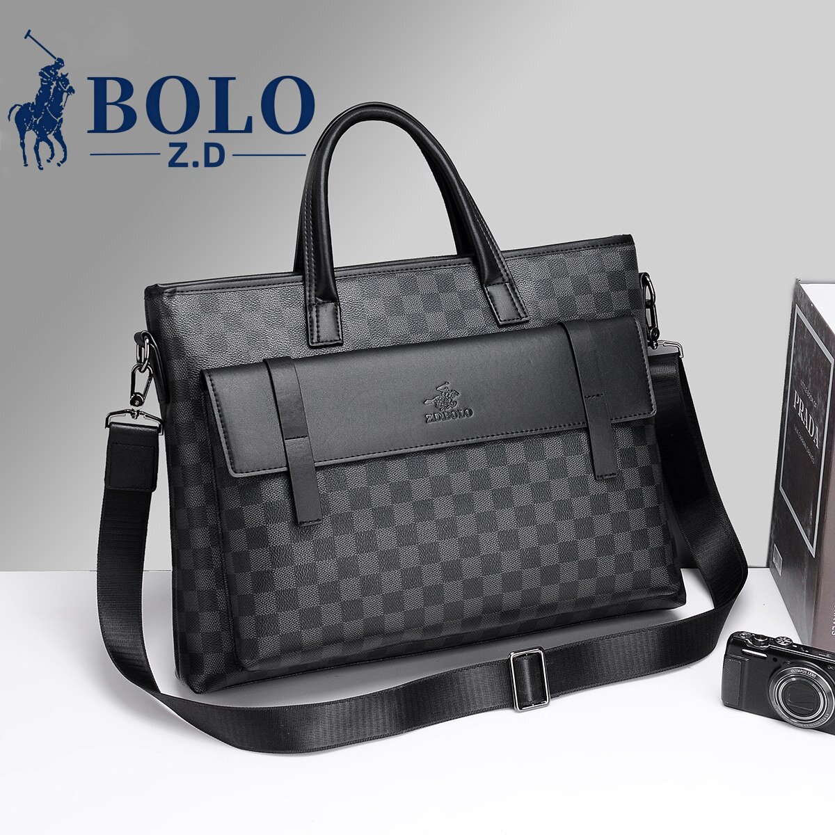 ZDBOLO/左丹保罗新款公文包男士包时尚手提包真皮商务文件包手拿