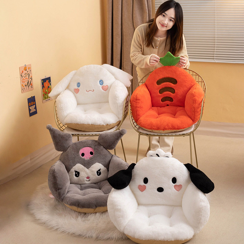 跨境加厚半包围坐垫儿童成人家居办公卧室榻榻米垫子动物懒人沙发
