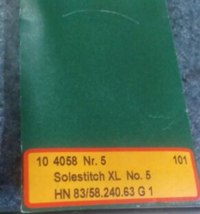 鞋厂鞋机钩针 机针  马丁机器机针4058    Nr.5