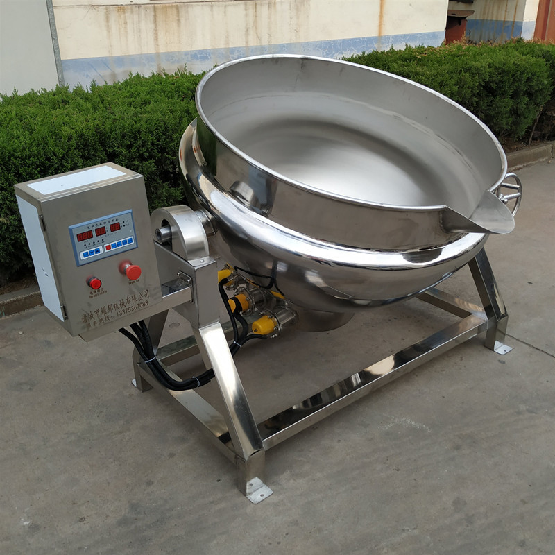 大型不锈钢电加热卤瓜子机器 300L蒸煮夹层锅 可倾斜式煮花生设备