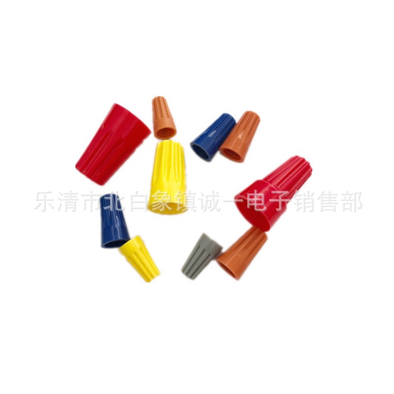 批发 P3螺旋型压线帽/接线帽/旋转端子 P76压线帽 500只 红色