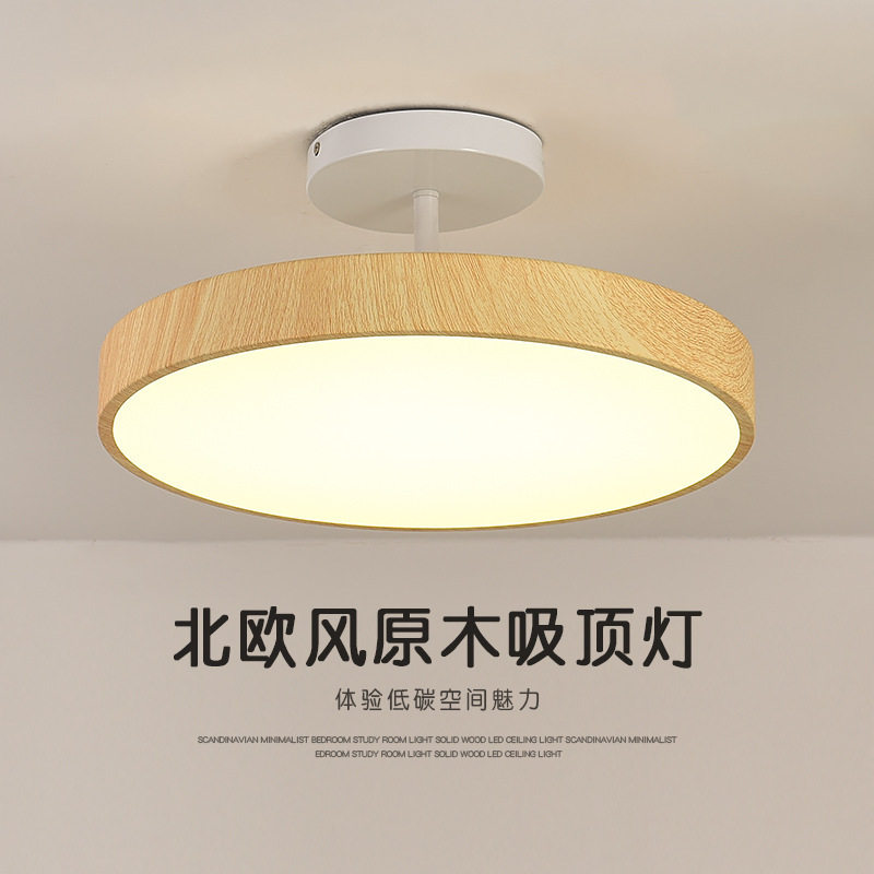 现代简约超薄LED吸顶灯圆形卧室照明客厅灯创意书房餐厅阳台灯具