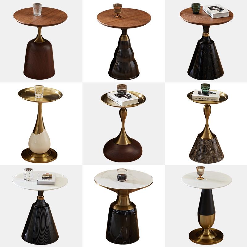 沙发边几边柜轻奢高级感小茶几移动床头床边置物架迷你阳台小桌子