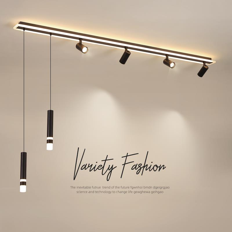 轨道灯射灯led天花灯客厅家用明装餐厅吊灯酒店前台无主灯小射灯