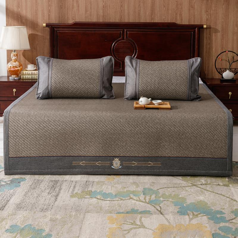 加厚藤席手工编织新款凉席1.8米1.5m双人夏天折叠可水洗软床席子