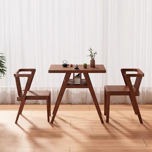 实木茶桌椅组合餐桌家用阳台小户型茶台办公室泡茶桌户外禅意茶几
