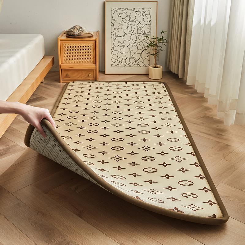 夏季冰丝凉席打地铺睡觉榻榻米地垫床边垫子儿童爬爬垫爬行垫防滑