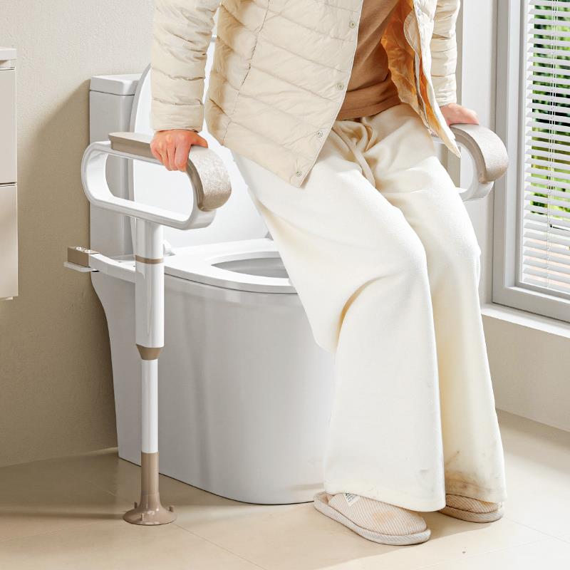 马桶扶手老人安全助力架卫生间厕所老年马桶坐便扶手架家用免打孔