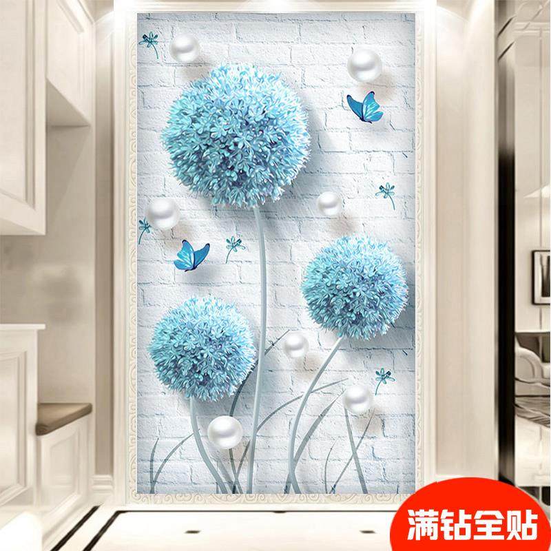 2025新款钻石画风景5d点钻十字绣大幅客厅卧室玄关清新蒲公英满钻
