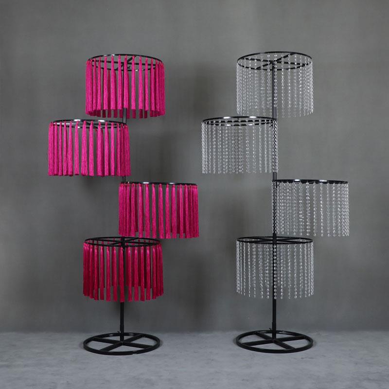 新款婚庆道具南洋风水晶韶华路引中式婚礼订婚宴装饰吊穗流苏摆件