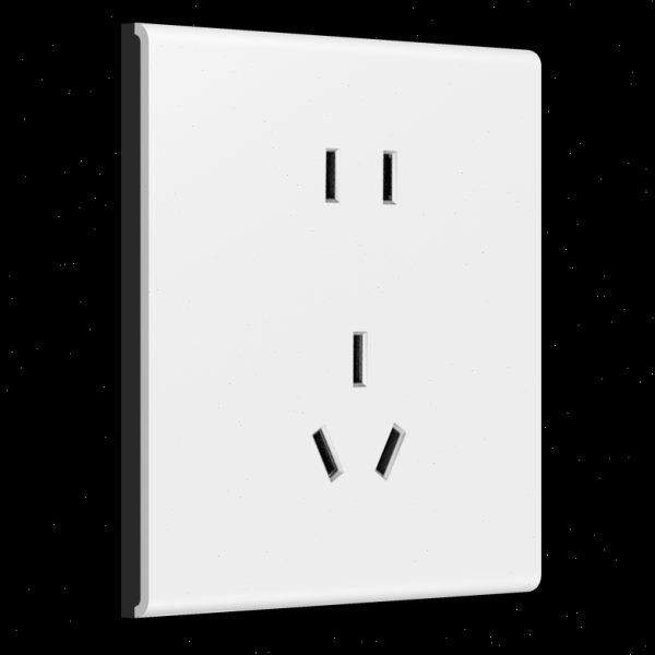 科米其S1 M7智能开关配套插座非智能五孔USB三孔16A空调电视