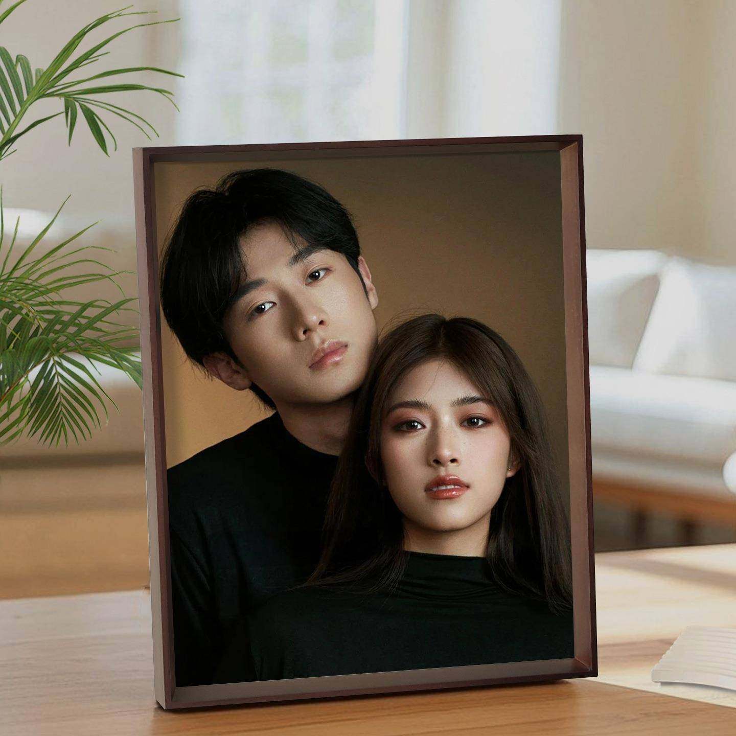 照片相框摆台高级感肖像照洗照片做成相框寸寸寸海报定制空