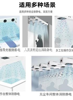 斯贝松离子风机SIG-悬挂式三头防静电风扇工业除静电消除器去