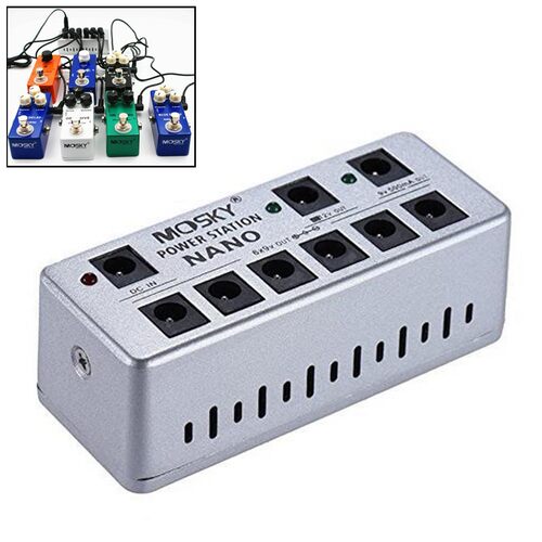 MOSKY NANO 迷你吉他效果踏板电源 8 路隔离输出 9V 12V 效果踏
