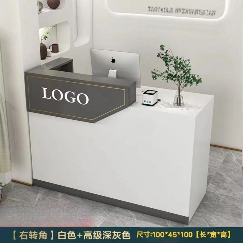 吧台收银台前台超市服装店店铺小型吧台桌院理发店前台柜台批