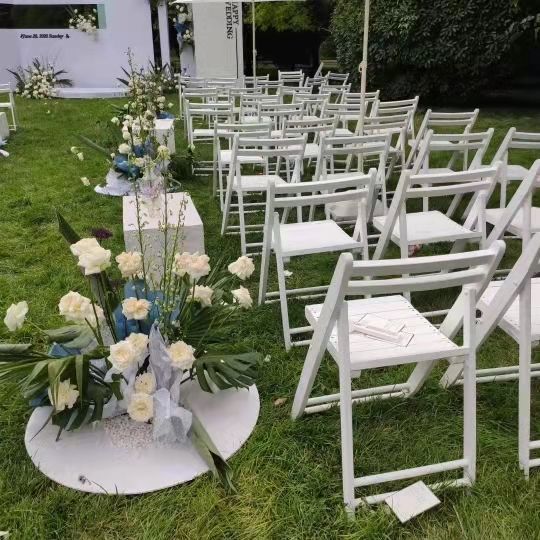 实木折叠椅户外婚礼椅草坪婚礼椅子婚庆椅子家用餐椅宴会活动椅子