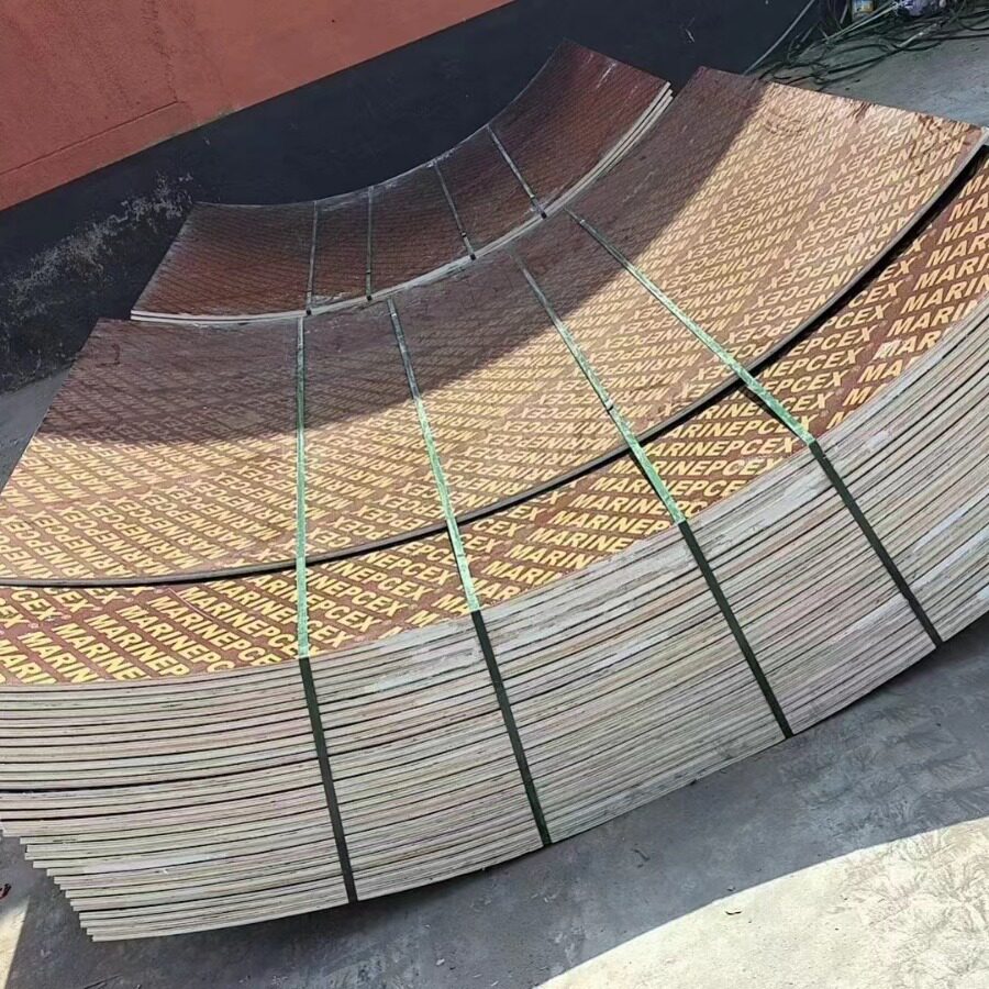 圆形木板 12mm建筑圆柱子桥梁墩柱现浇用桦木胶合板厂家批发