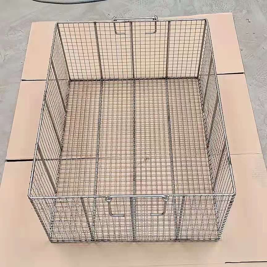 利都不锈钢收纳归类实验室器械收纳篮 工业五金清洗网筐