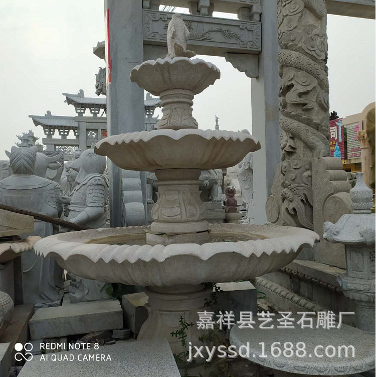 大理石花岗岩别墅庭院石雕喷泉