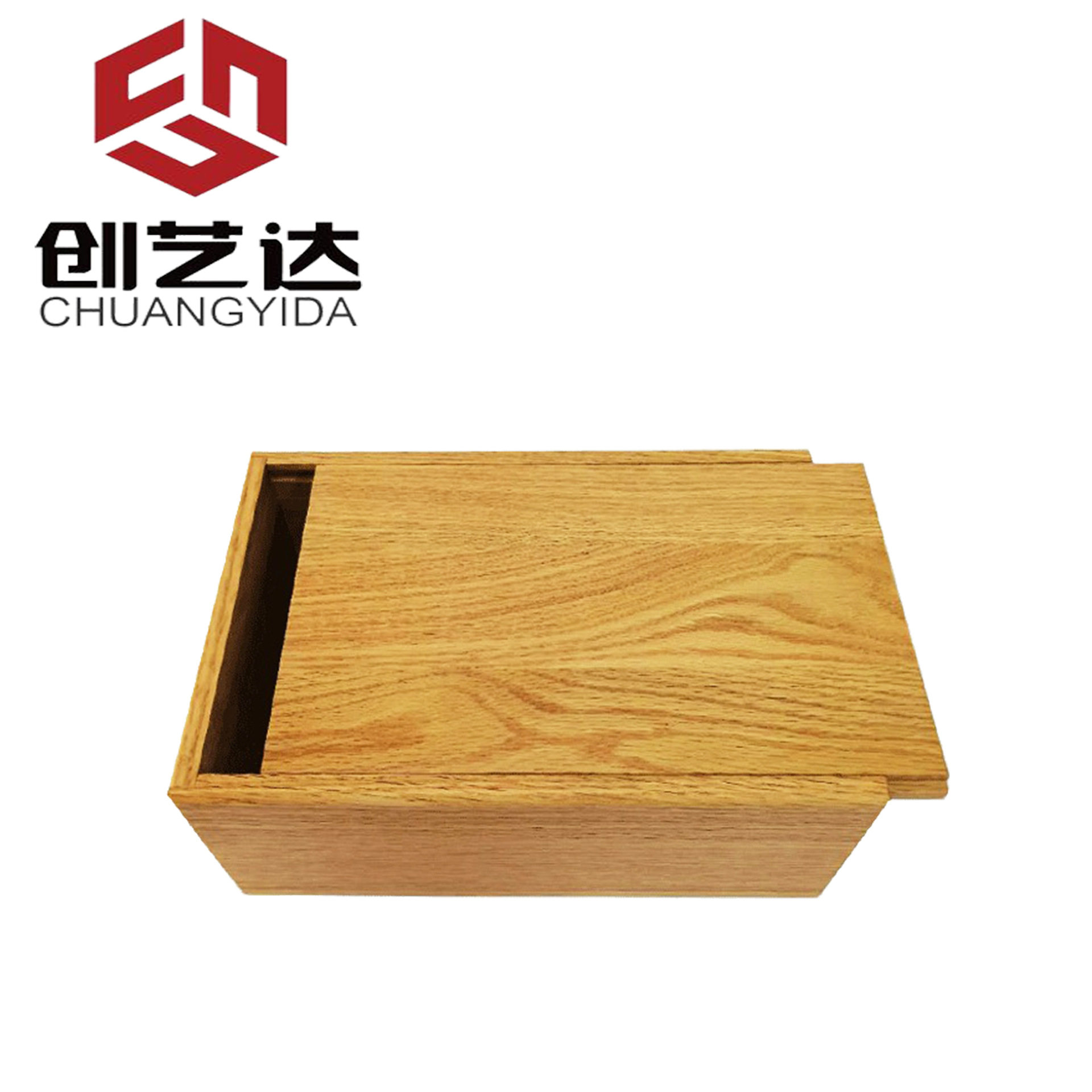 批发木质抽拉红酒盒木制工艺礼品摆件竹木收藏展示盒实木抽屉