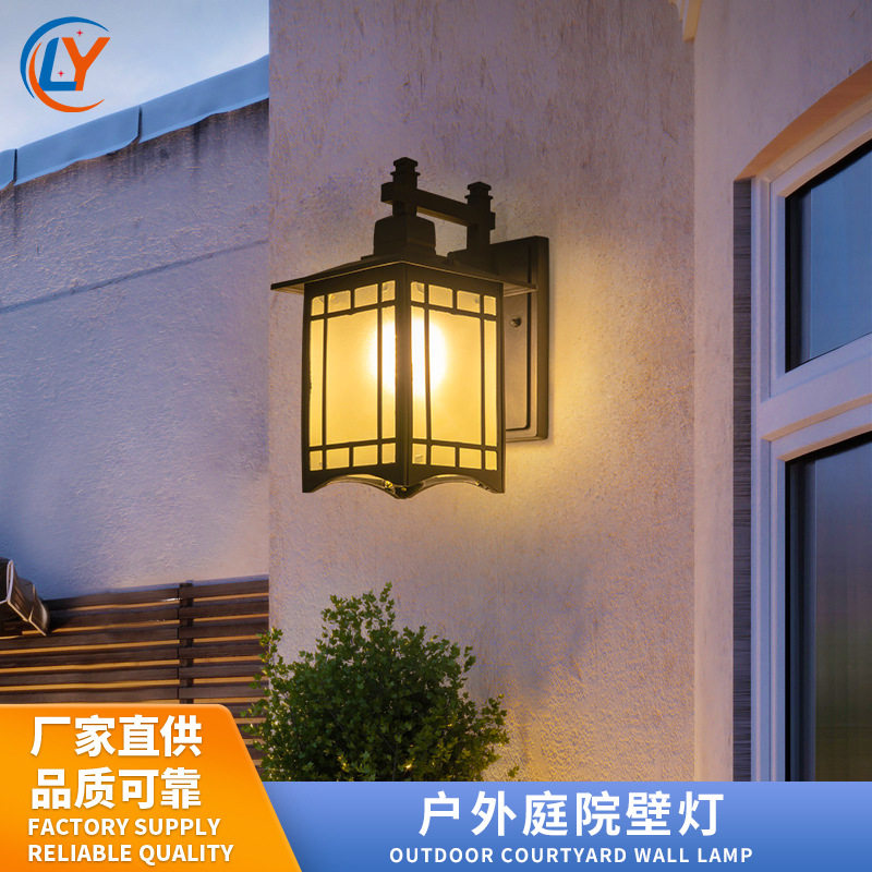 户外壁灯室外防水庭院墙壁灯走廊过道茶楼餐馆凉亭外墙中式灯批发