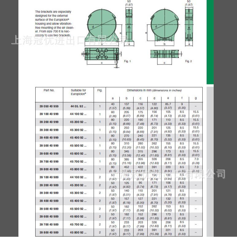 曼牌支架适用于Europiclon800