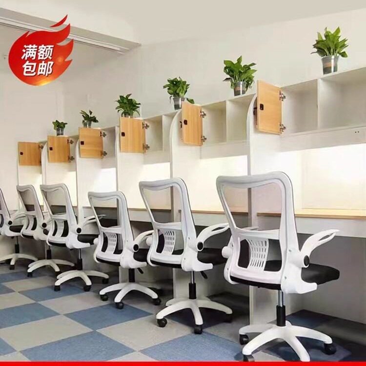 学习桌自习室考研书桌隔断桌椅封闭式学生桌简约电脑桌私人空间