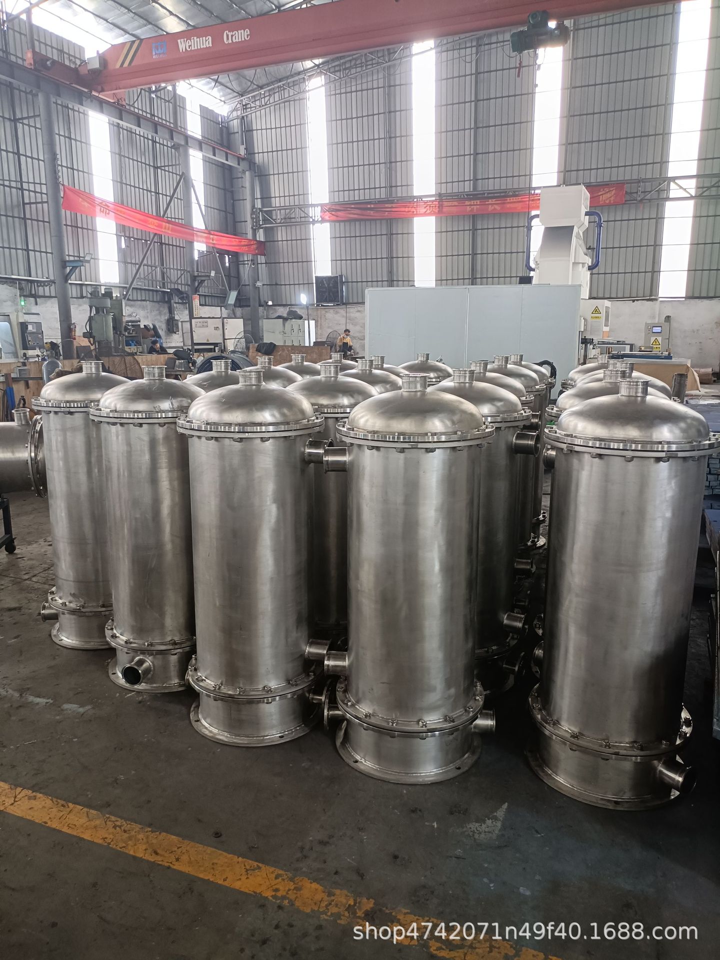 不锈钢器列管式热交换器不锈钢管式冷却器壳管式换热冷凝器