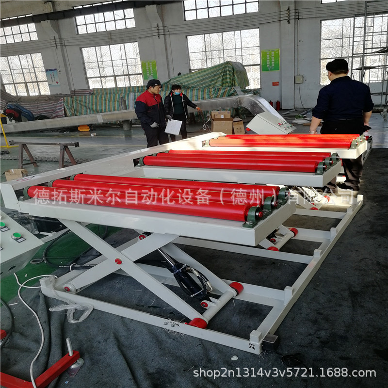 重型滚筒输送机自动升降托盘