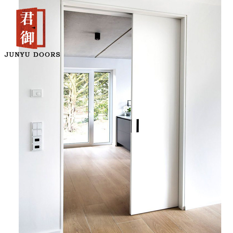 口袋门pocket推拉door移滑轨隐藏反弹门平移趟门出口国外款隐藏门