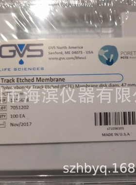 GVS聚四氟乙烯滤膜PTFE孔径0.22um直径47mm 1215487批发