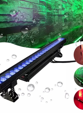 户外染色投光灯 18颗24颗四合一防水洗墙灯led Wall Washer舞台灯